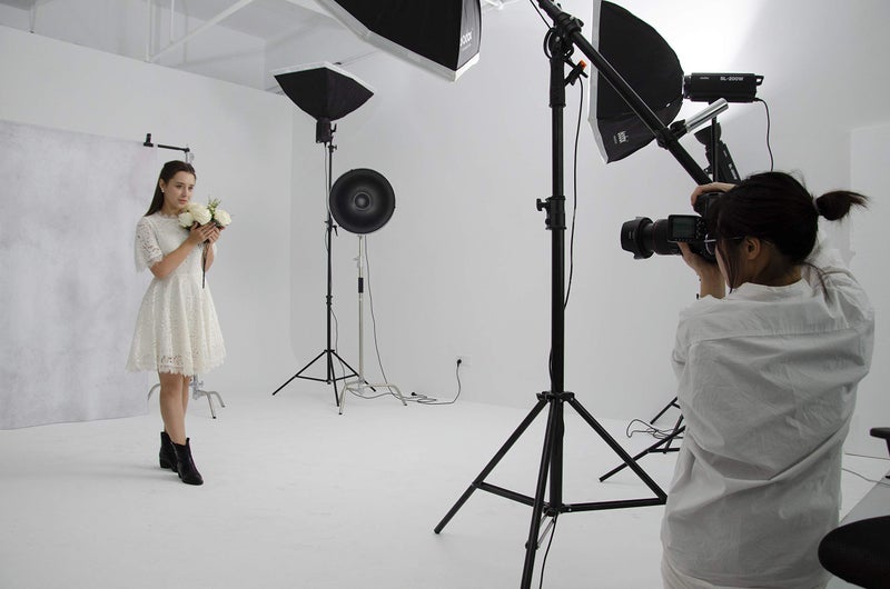 Kate 6.5x10ft Light Grey Backdrops Grey&White Video Backdrop Abstract Photography Backdrops Portrait Backgrounds Microfiber Grey Backdrop - Image 3